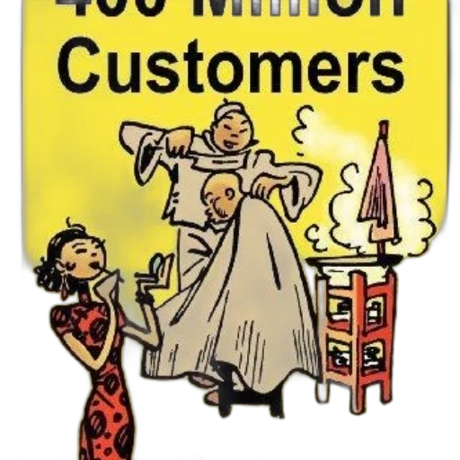 dress, cartoon, depicts, barber transparent PNG cut-out
