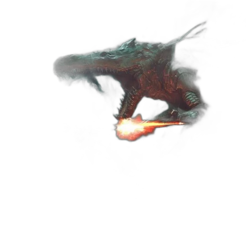 dragon, creature, animal, weapon transparent PNG cut-out