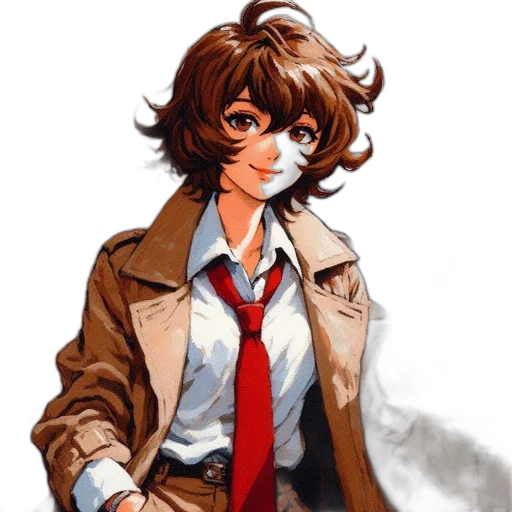 jacket, staff, face, weapon transparent PNG cut-out