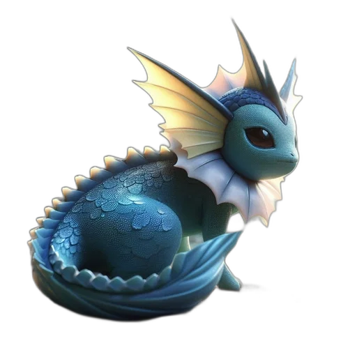 dragon, creature, animal, staff transparent PNG cut-out