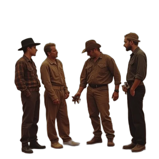 staff, hat, jacket, concept art transparent PNG cut-out