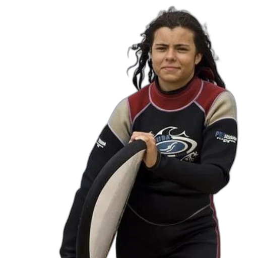 jacket, hair, creature, staff transparent PNG cut-out