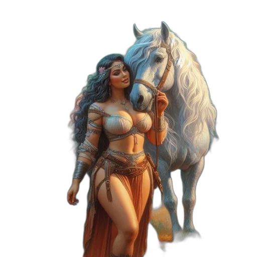 fantasy art, concept art, comic book art, pixel art transparent PNG cut-out