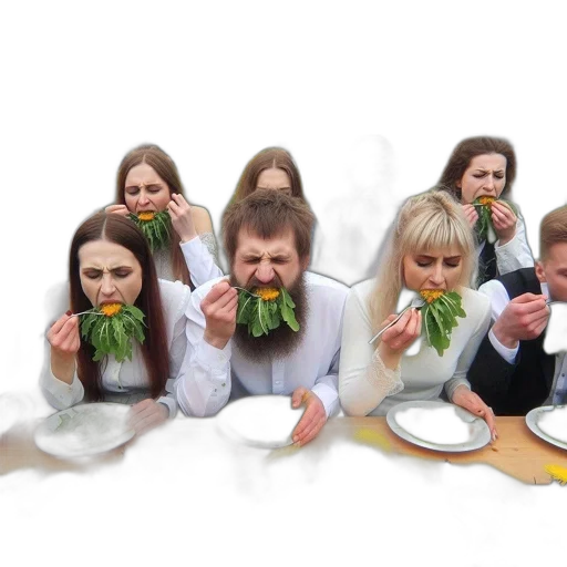 food, people, enjoy, light transparent PNG cut-out