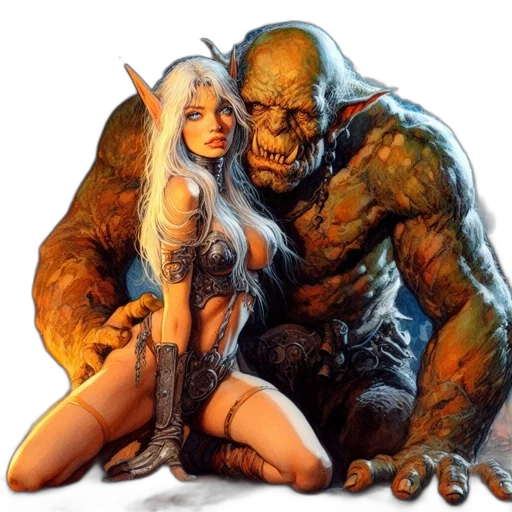 comic book art, concept art, fantasy art, pixel art transparent PNG cut-out