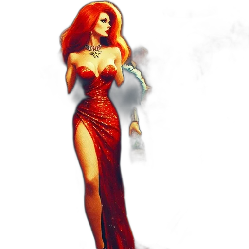 dress, fantasy art, concept art, comic book art transparent PNG cut-out
