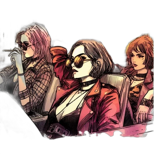 jacket, cyberpunk, concept art, comic book art transparent PNG cut-out
