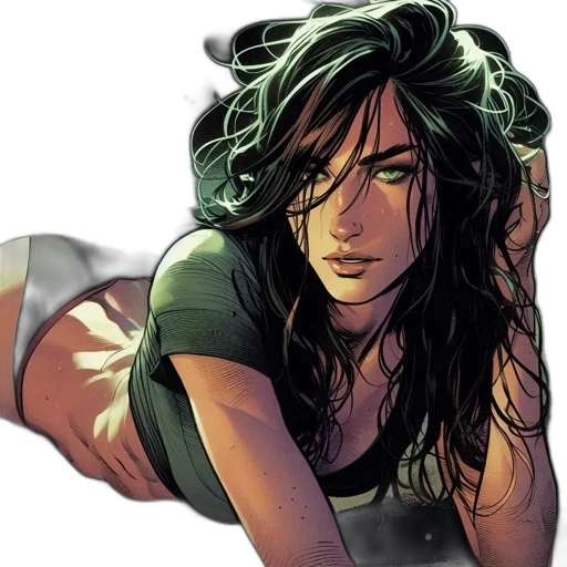 comic book art, concept art, fantasy art, cartoon transparent PNG cut-out