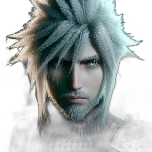 face, hair, mask, creature transparent PNG cut-out