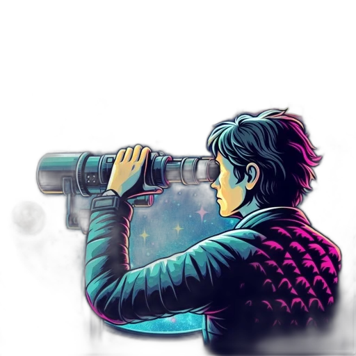 staff, jacket, robot, weapon transparent PNG cut-out