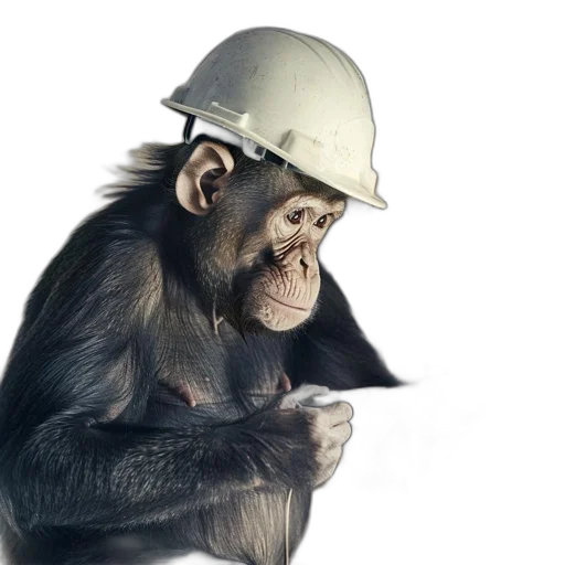 hat, staff, animal, photorealistic transparent PNG cut-out