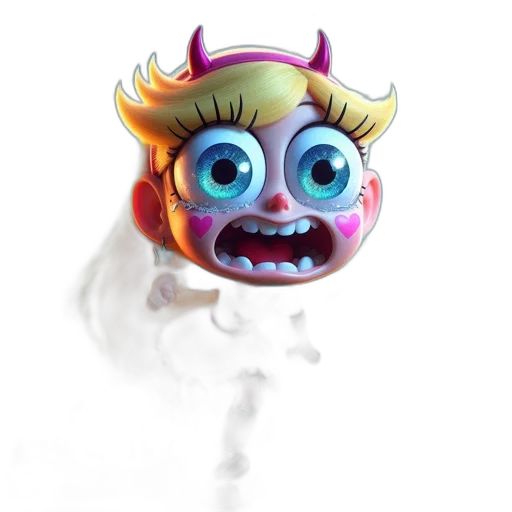 mask, creature, staff, crown transparent PNG cut-out