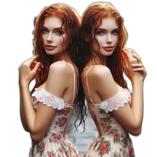 dress, photorealistic, 3d render, fantasy art transparent PNG cut-out