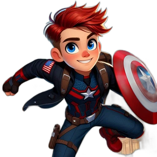 comic book art, cartoon, concept art, 3d render transparent PNG cut-out