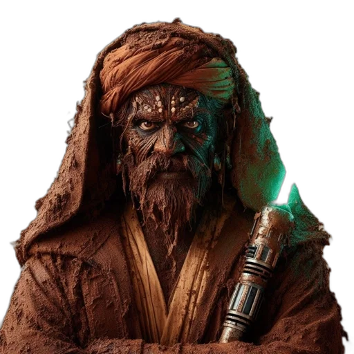 staff, mask, face, creature transparent PNG cut-out