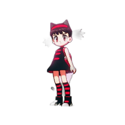 dress, staff, hat, creature transparent PNG cut-out