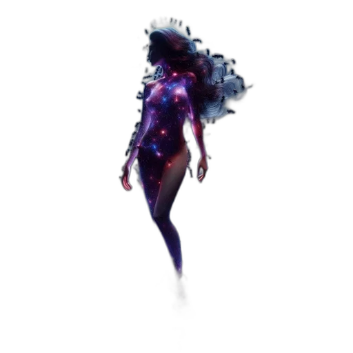 dress, creature, hair, robot transparent PNG cut-out