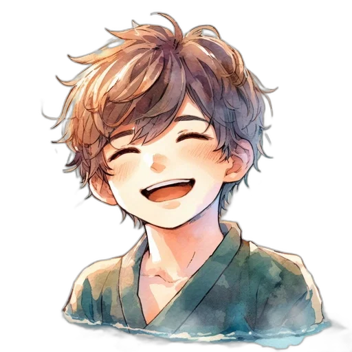 face, mask, watercolor, anime transparent PNG cut-out