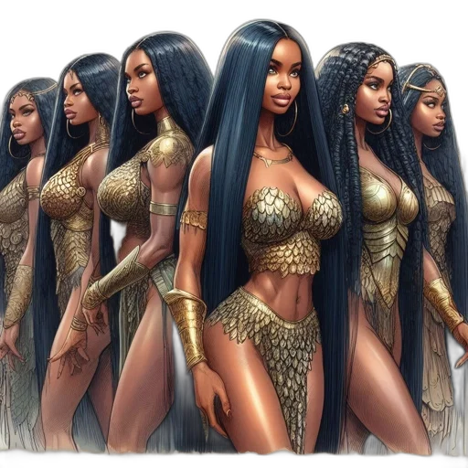 concept art, fantasy art, comic book art, cartoon transparent PNG cut-out