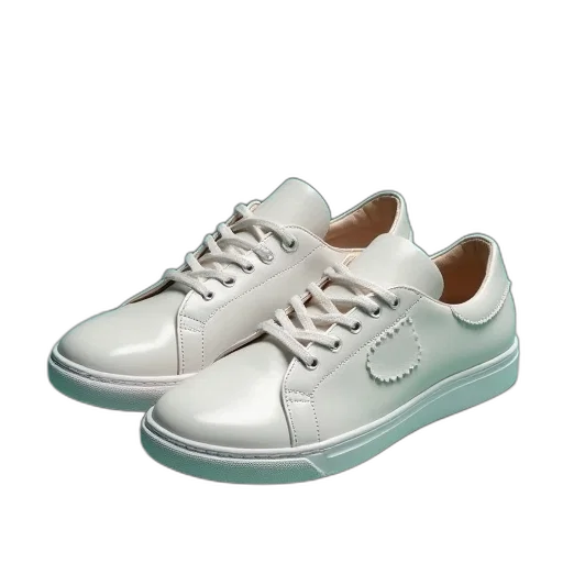 shoes, 3d render, photorealistic, pastel transparent PNG cut-out