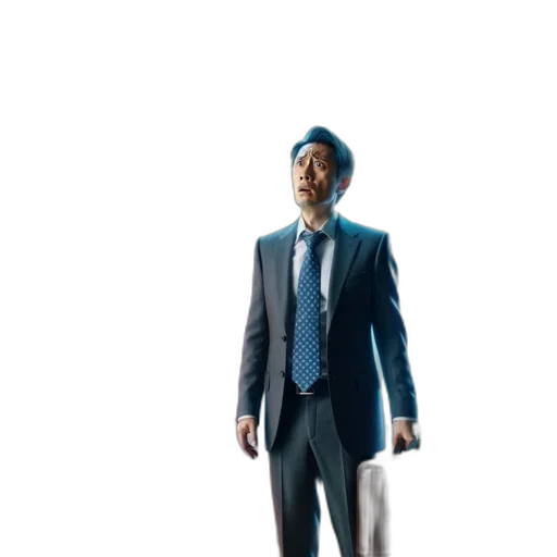 staff, jacket, hat, robot transparent PNG cut-out