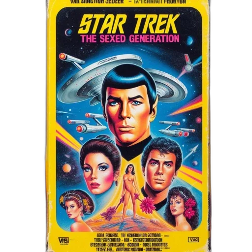 outer space, parody, vhs, cover transparent PNG cut-out