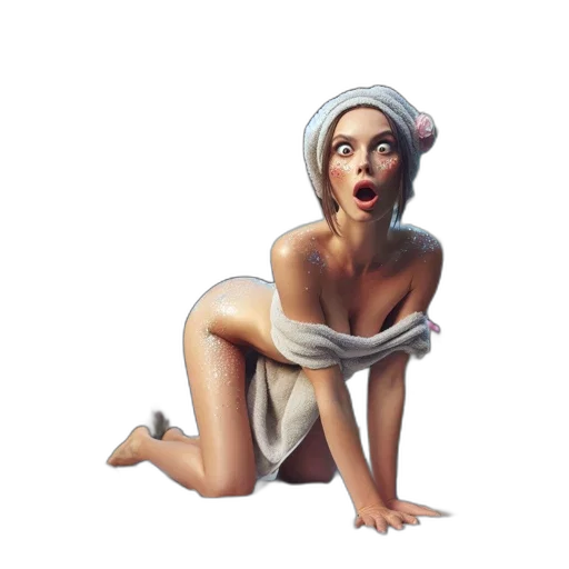 dress, hat, creature, face transparent PNG cut-out