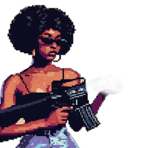 weapon, pixel art, concept art, comic book art transparent PNG cut-out