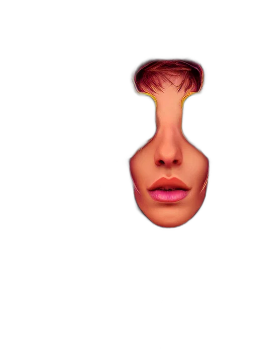 face, mask, hair, creature transparent PNG cut-out