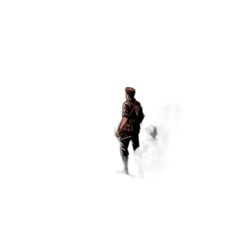 jacket, robot, creature, weapon transparent PNG cut-out