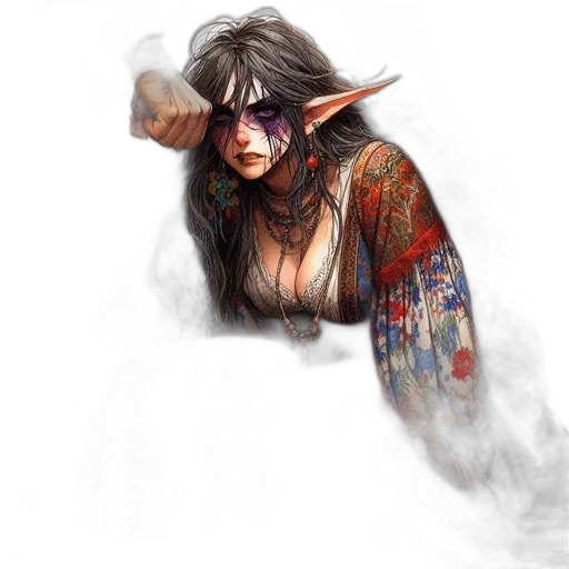 dragon, mask, staff, face transparent PNG cut-out