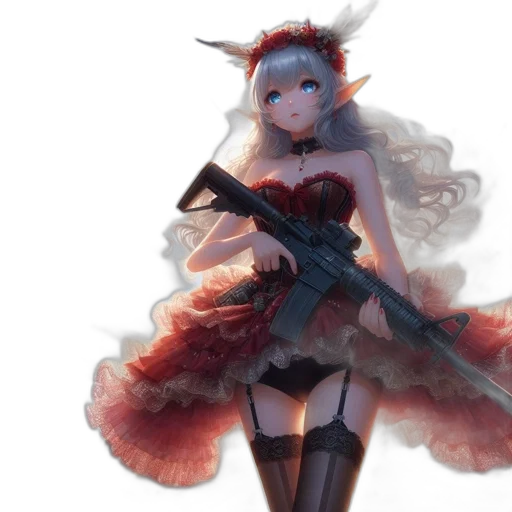 weapon, dress, staff, concept art transparent PNG cut-out