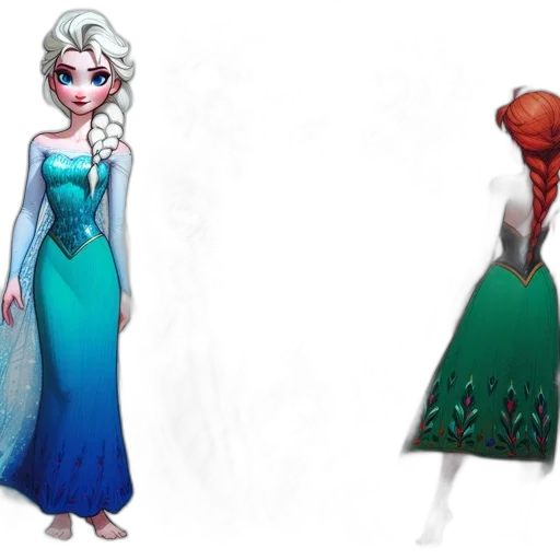 dress, concept art, fantasy art, 3d render transparent PNG cut-out