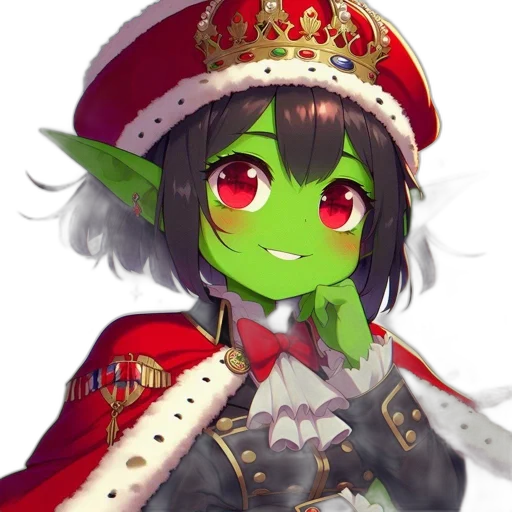 crown, staff, hat, face transparent PNG cut-out