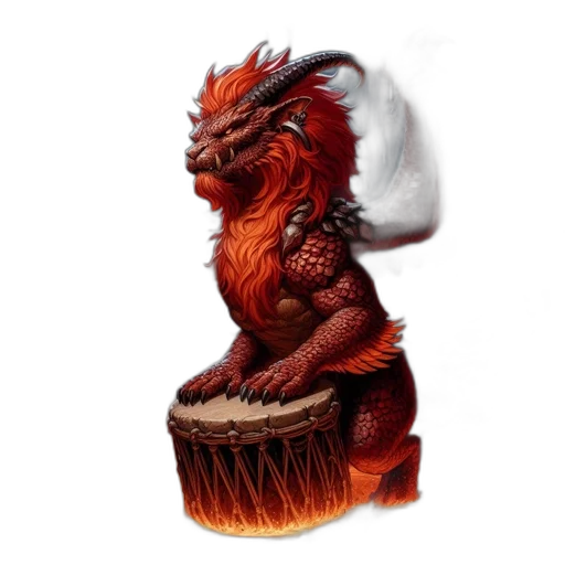 dragon, creature, fantasy art, 3d render transparent PNG cut-out