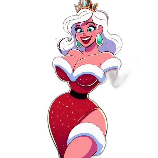dress, crown, staff, concept art transparent PNG cut-out