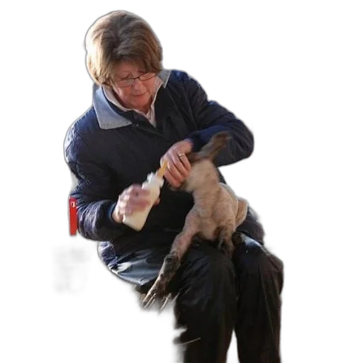 animal, creature, staff, woman transparent PNG cut-out