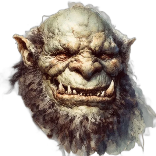 face, creature, mask, staff transparent PNG cut-out