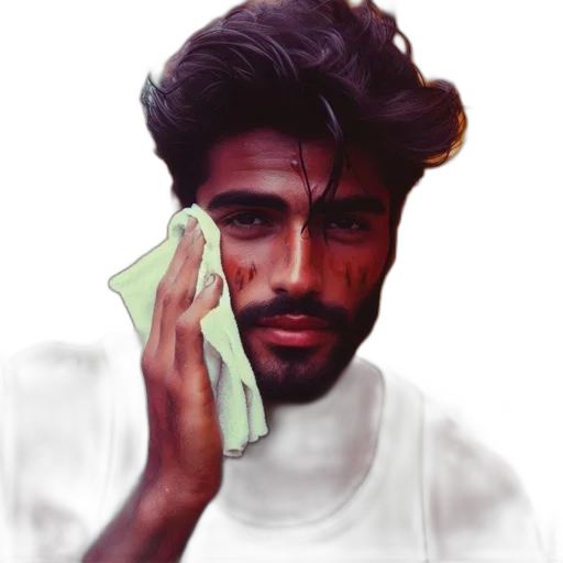 face, mask, photorealistic, concept art transparent PNG cut-out
