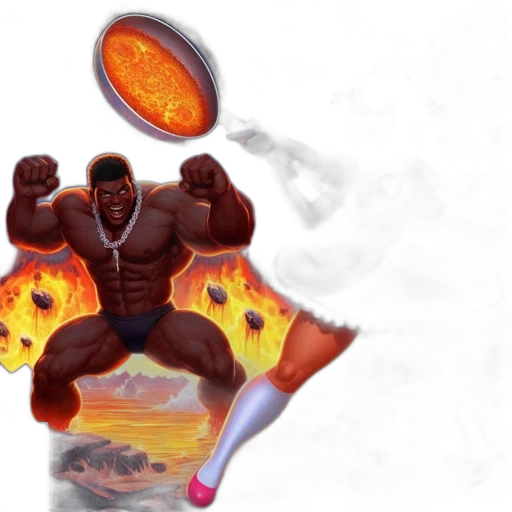 concept art, comic book art, fantasy art, 3d render transparent PNG cut-out