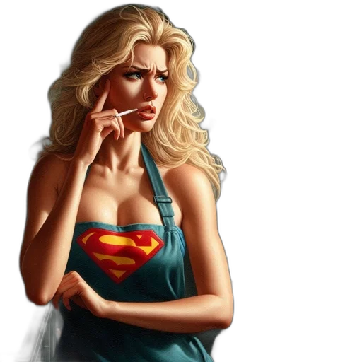comic book art, photorealistic, fantasy art, oil painting transparent PNG cut-out