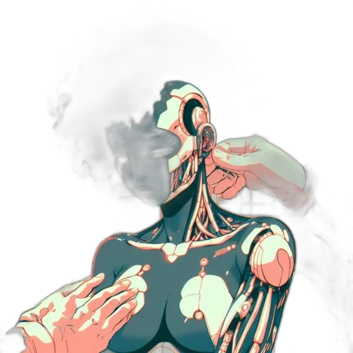 robot, dress, mask, creature transparent PNG cut-out