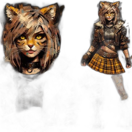 concept art, 3d render, fantasy art, anime transparent PNG cut-out