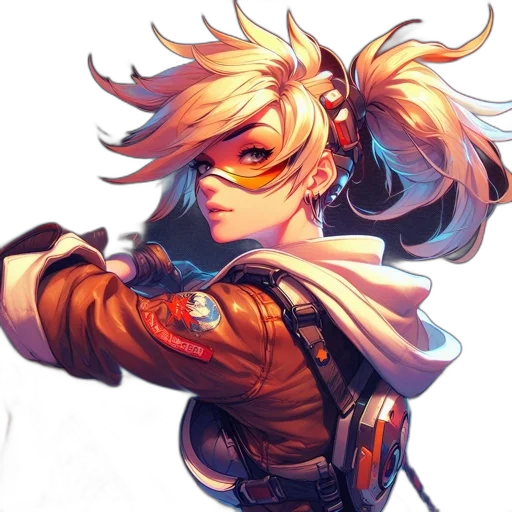 jacket, staff, dragon, mask transparent PNG cut-out
