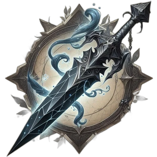 sword, weapon, staff, dragon transparent PNG cut-out