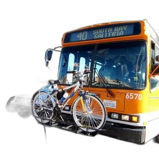 photorealistic, orange, bus, route transparent PNG cut-out