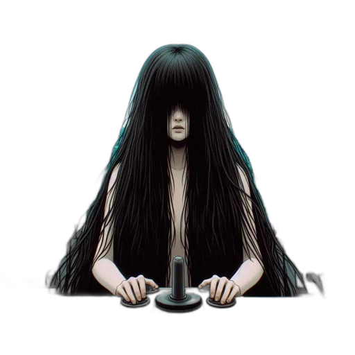 hair, creature, mask, face transparent PNG cut-out