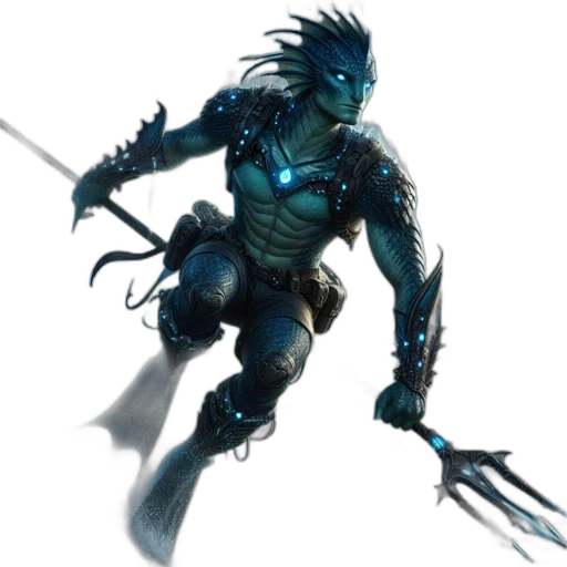 creature, staff, weapon, robot transparent PNG cut-out