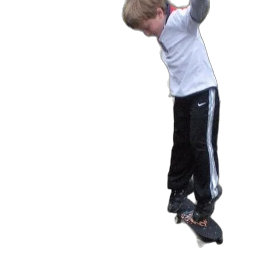 shoes, staff, boy, skateboard transparent PNG cut-out