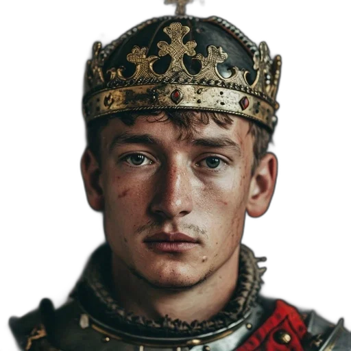 crown, face, hat, staff transparent PNG cut-out